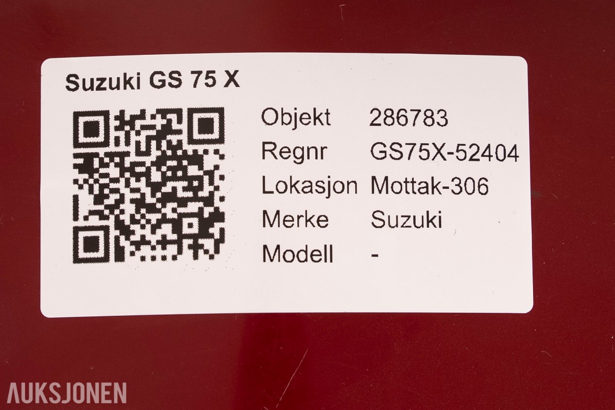 1980 Suzuki GS750 X - UTEN MINSTEPRIS! 