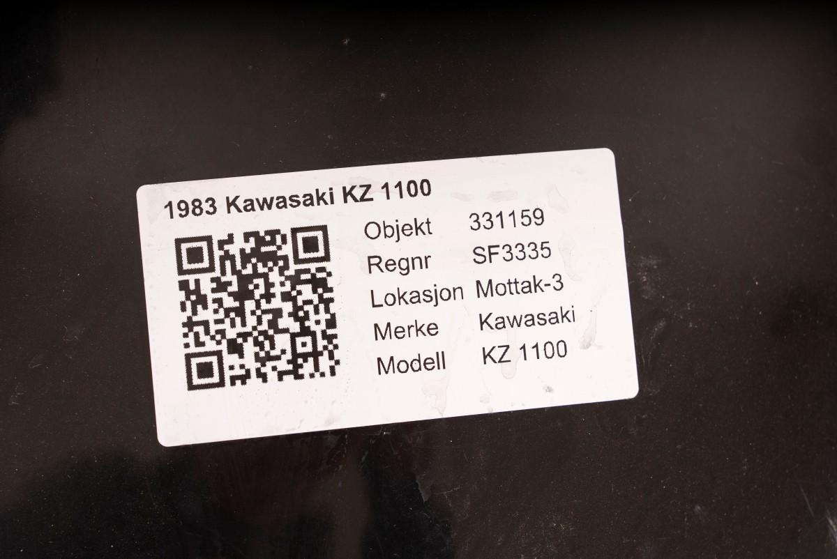 1983 Kawasaki KZ 1100 - UTEN MINSTEPRIS!