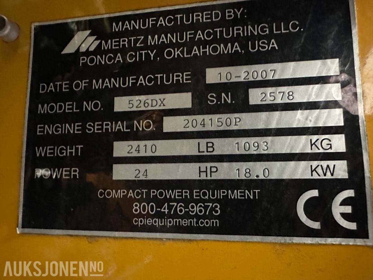 2007 BOXER 526DX KOMPAKT MINILASTER
