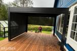 Heavy Duty 4x4x2,5m pergola med motor & fjernkontroll