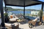 Heavy Duty 4x4x2,5m pergola med motor & fjernkontroll
