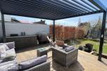 Heavy Duty 4x4x2,5m pergola med motor & fjernkontroll