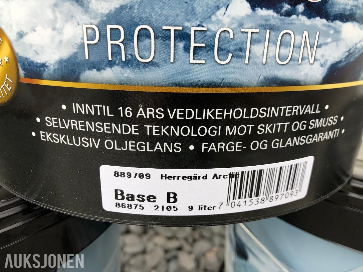Utendørsmaling 125kg/100 liter - velg farge selv!