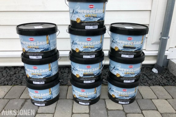 Utendørsmaling 125kg/100 liter - velg farge selv!