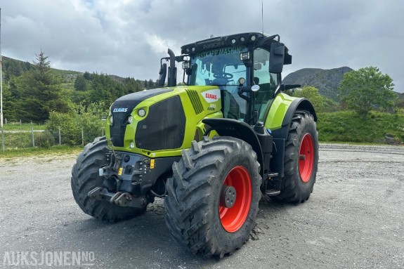 2022 Claas Axion 870 - 301 hk - 50 km/t - Front PTO - TRI dekk og landbruksdekk - Brøyteplate - EU godkjent