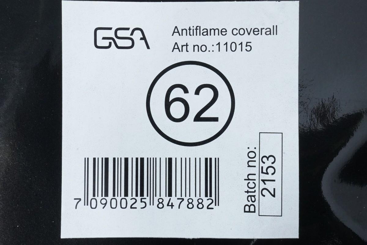 17 stk GSA Antiflame kjeledress størrelse 62/2XL