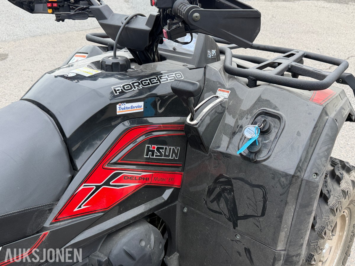 Hisun Forge 550 ATV / 80 timer / Vinsj