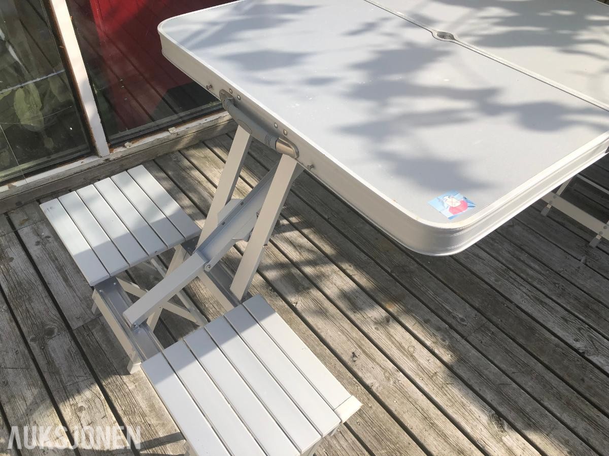 4-seters campingbord i aluminium