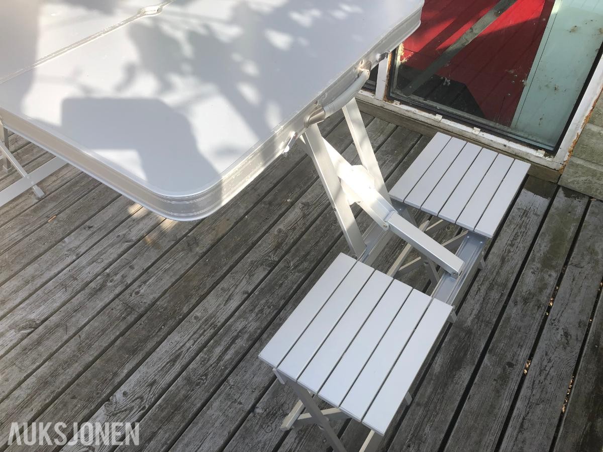 4-seters campingbord i aluminium
