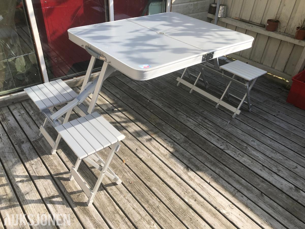 4-seters campingbord i aluminium