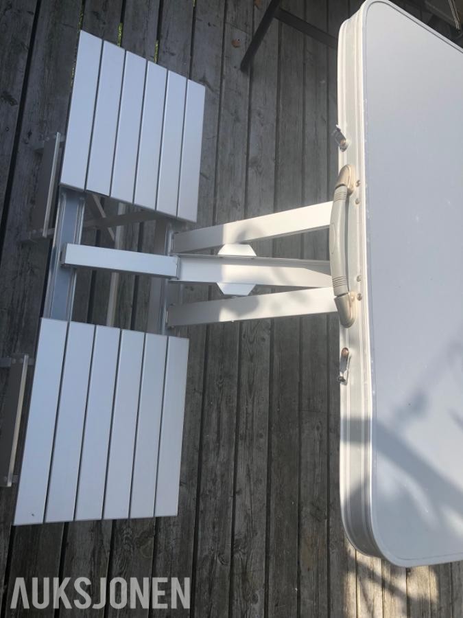 4-seters campingbord i aluminium