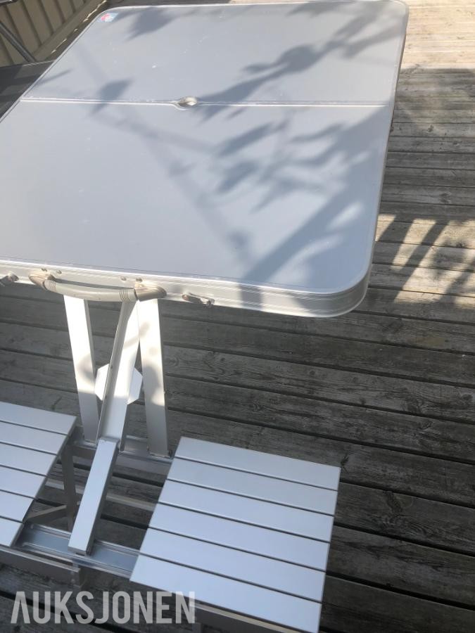 4-seters campingbord i aluminium