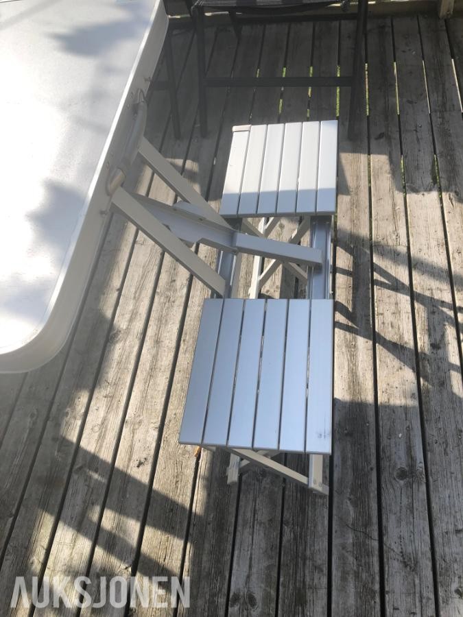 4-seters campingbord i aluminium
