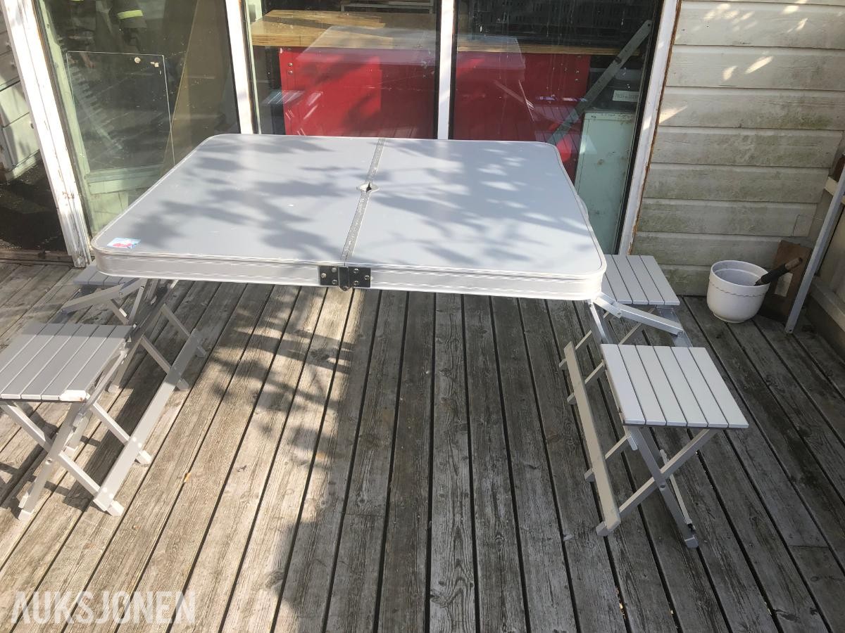 4-seters campingbord i aluminium