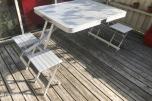 4-seters campingbord i aluminium