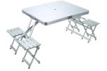4-seters campingbord i aluminium