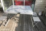 4-seters campingbord i aluminium