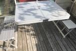 4-seters campingbord i aluminium