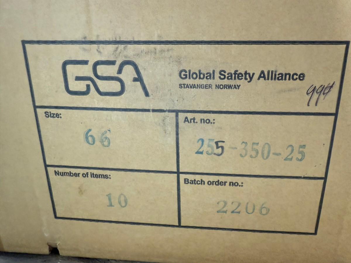 10 stk GSA Antiflame arbeidsbukser størrelser 66
