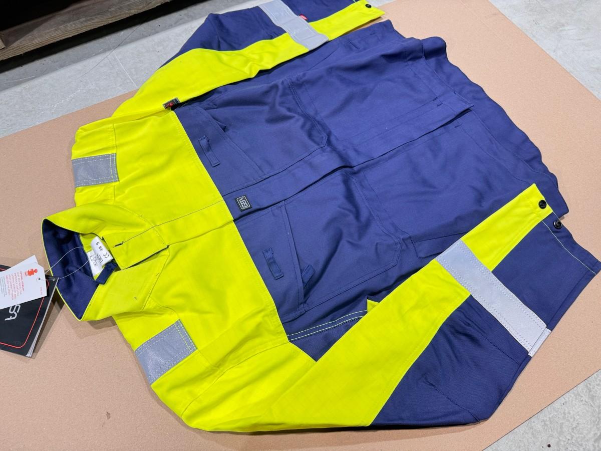 9 stk GSA HiVis arbeidsjakker gul/marine i størrelse 48/S