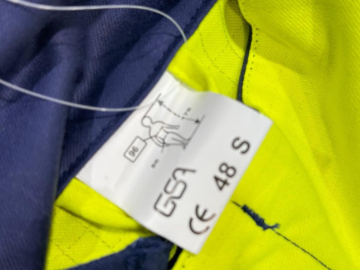 9 stk GSA HiVis arbeidsjakker gul/marine i størrelse 48/S