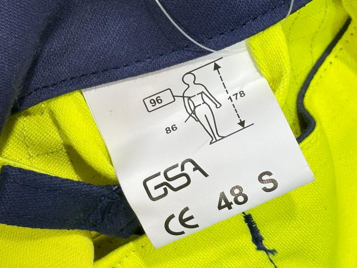 9 stk GSA HiVis arbeidsjakker gul/marine i størrelse 48/S