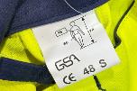 9 stk GSA HiVis arbeidsjakker gul/marine i størrelse 48/S