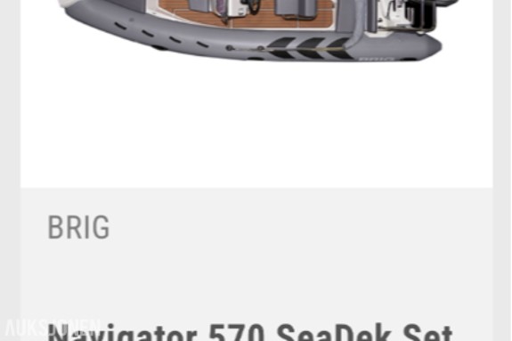 Navigator 570 Sea Deck set fra  båtsenter - Sort Teak
