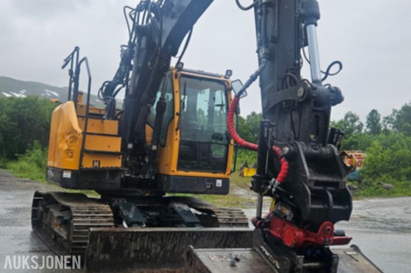2023 Hyundai HX130A LCR - rototilt, sentralsmøring, to-delt bom ++