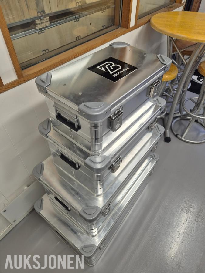 NY! Perfekt til Lagring Toughbox Aluminiumkasser Sett - 4 Stk