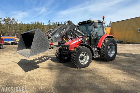 2007 Massey Ferguson 4WD 5455 Traktor - Skuff - Frontlaster - 4331T