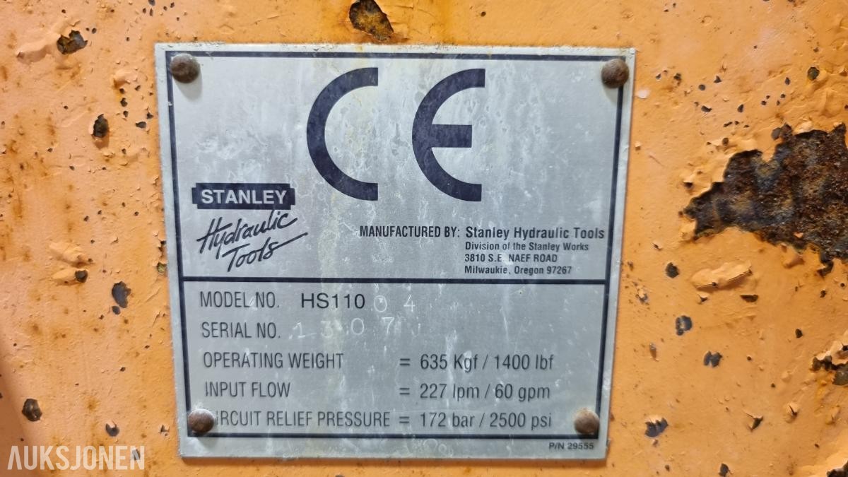 Stanley hydraulisk vibroplate S 60