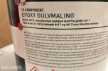 Epoxy ca 330 m2 / 65 kg. Ny/uåpnet leveringsklar