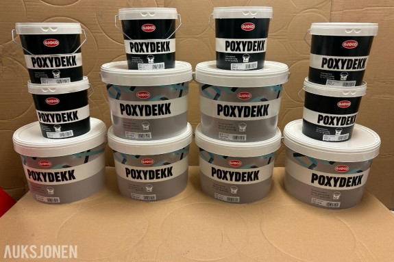 Epoxy ca 330 m2 / 65 kg. Ny/uåpnet leveringsklar