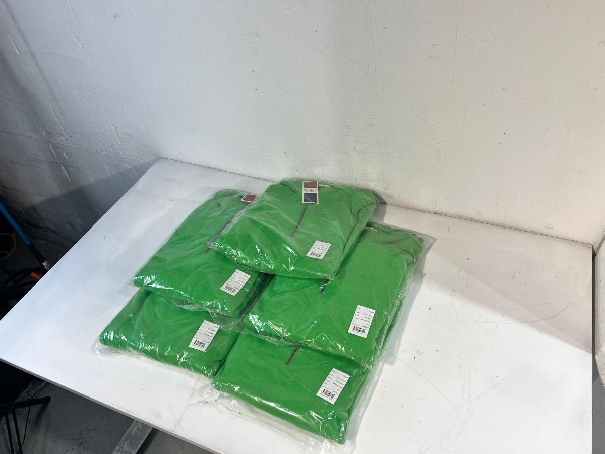 5 stk Clique Basic Half Zip XXL Apple Green