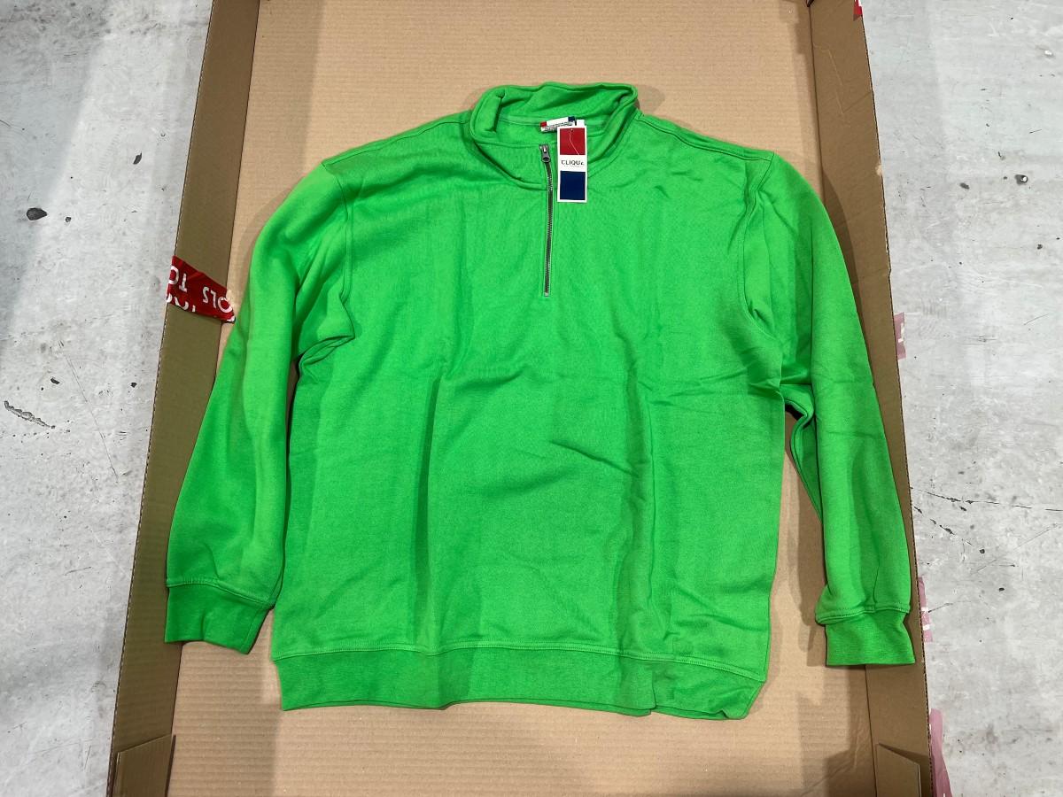 5 stk Clique Basic Half Zip XXL Apple Green