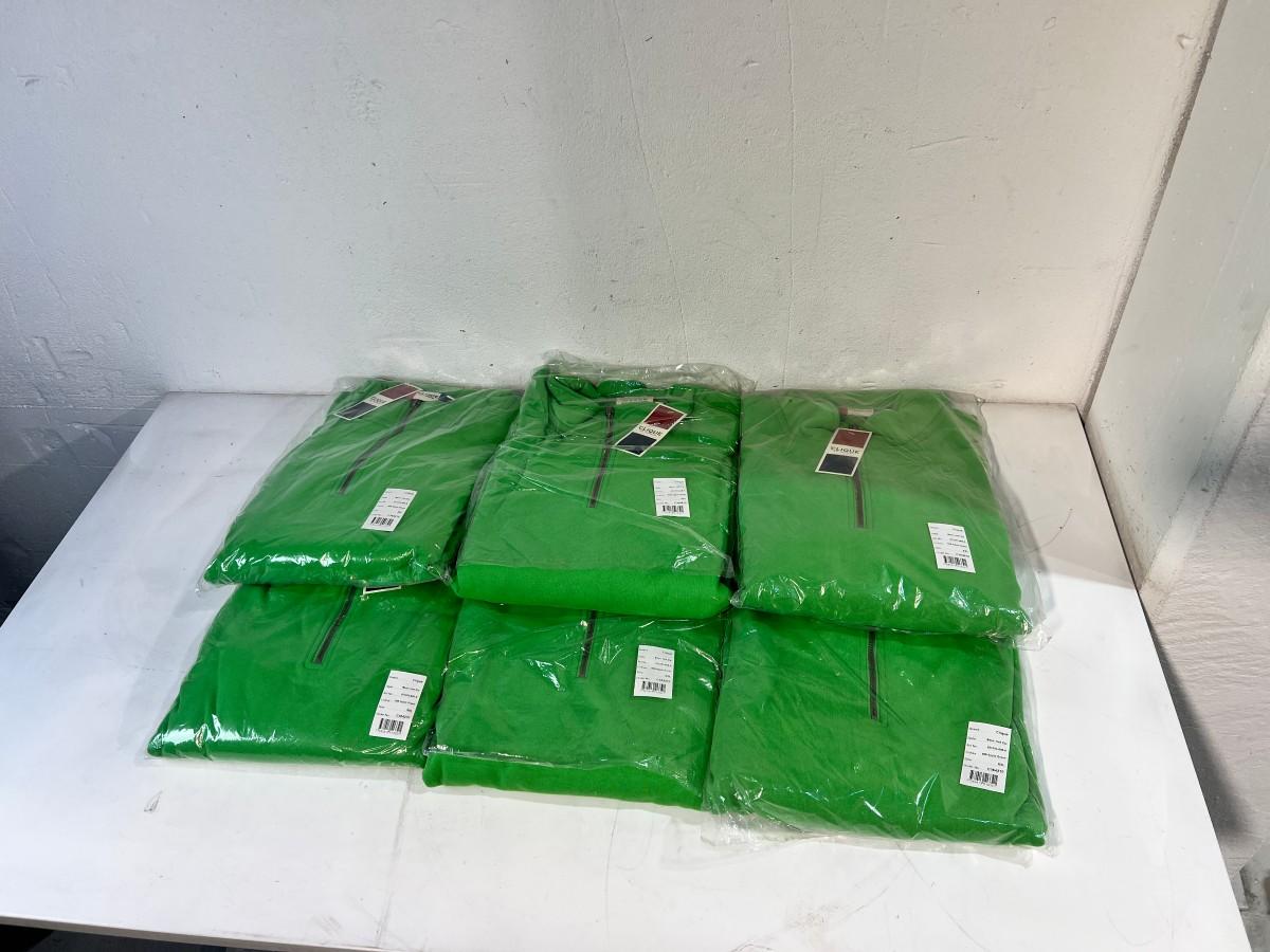 6 stk Clique Basic Half Zip XXL Apple Green