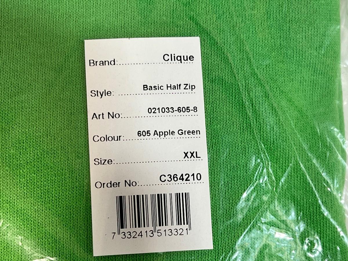 6 stk Clique Basic Half Zip XXL Apple Green