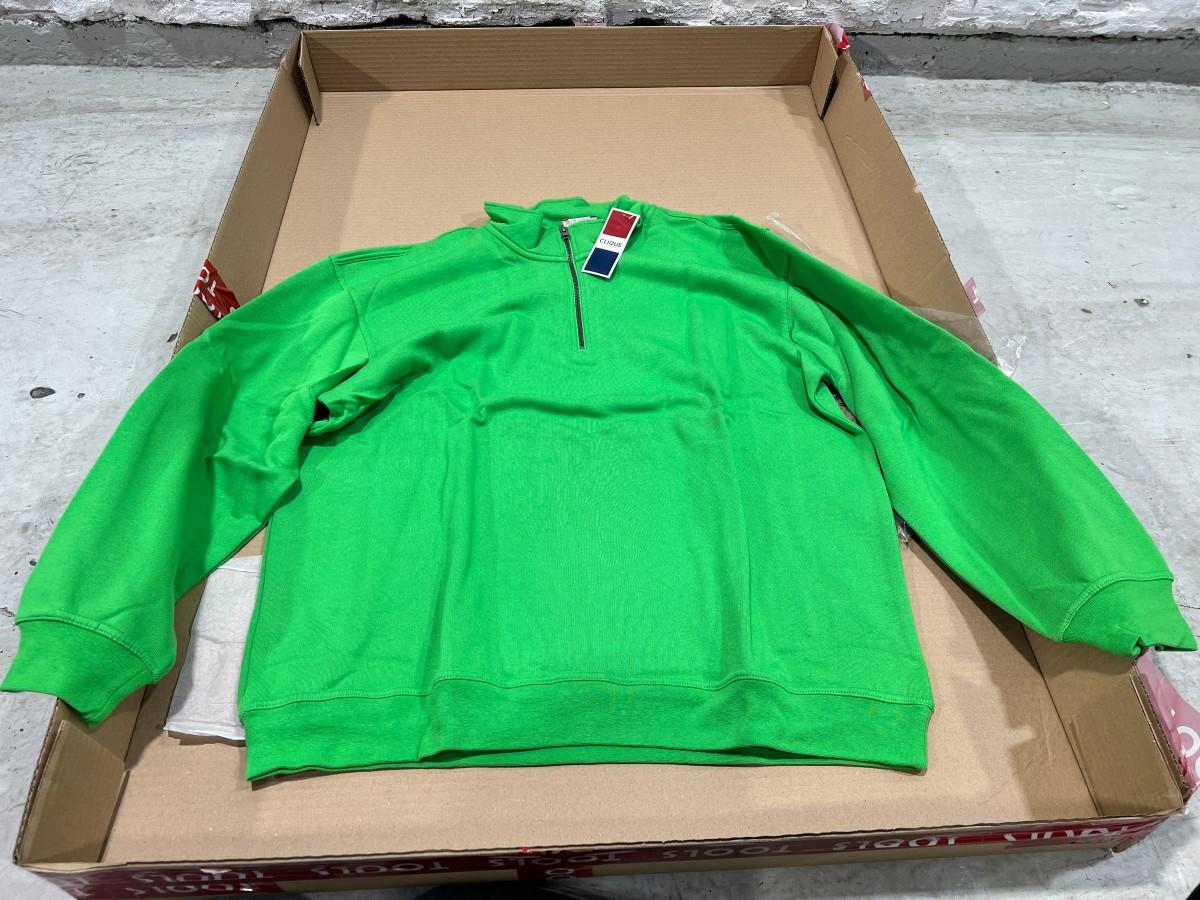6 stk Clique Basic Half Zip XXL Apple Green