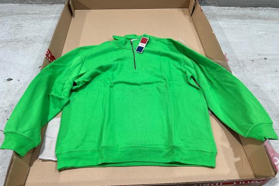 6 stk Clique Basic Half Zip XXL Apple Green