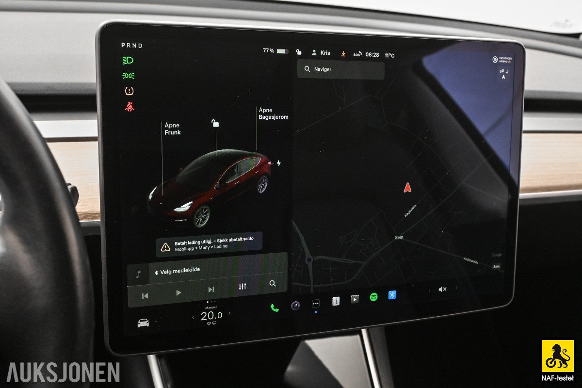 2019 Tesla MODEL 3 LONG RANGE 600KM WLTP AUTOPILOT PANORAMA