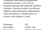 CP S327 RS - Stempelkompressor 