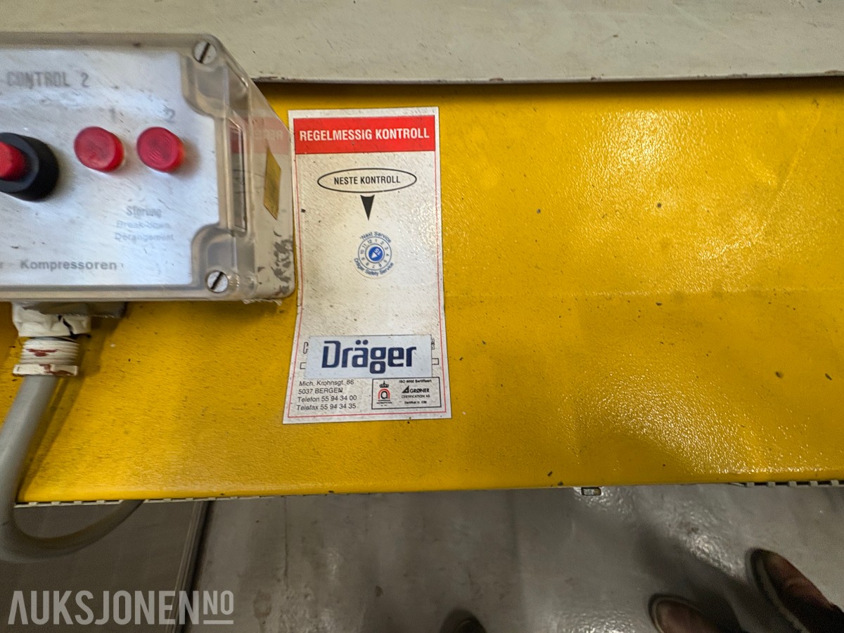 1985 Bauer modell KAP 15 E-H dykkekompressor