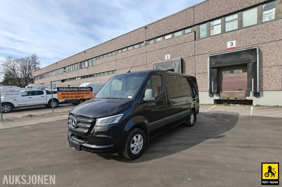 2019 Mercedes-Benz MB SPRINTER 2.1 D 163 HK 9-SETER MINIBUSS HENGERFESTE LED NAVI KAMERA VARMER 