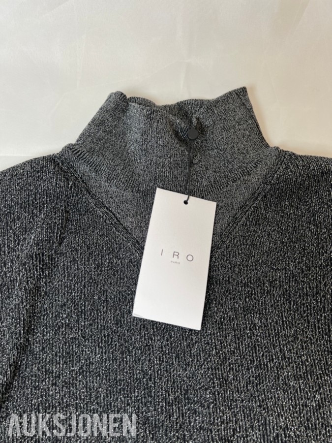 TOLLAUKSJON - IRO Paris Strikkegenser – Black Lurex