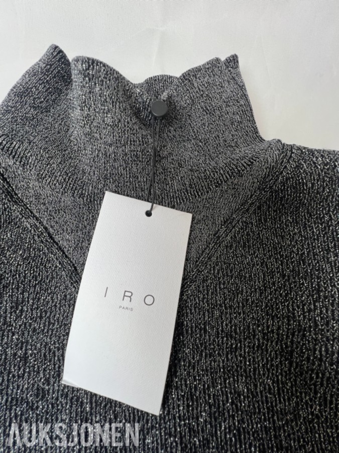 TOLLAUKSJON - IRO Paris Strikkegenser – Black Lurex