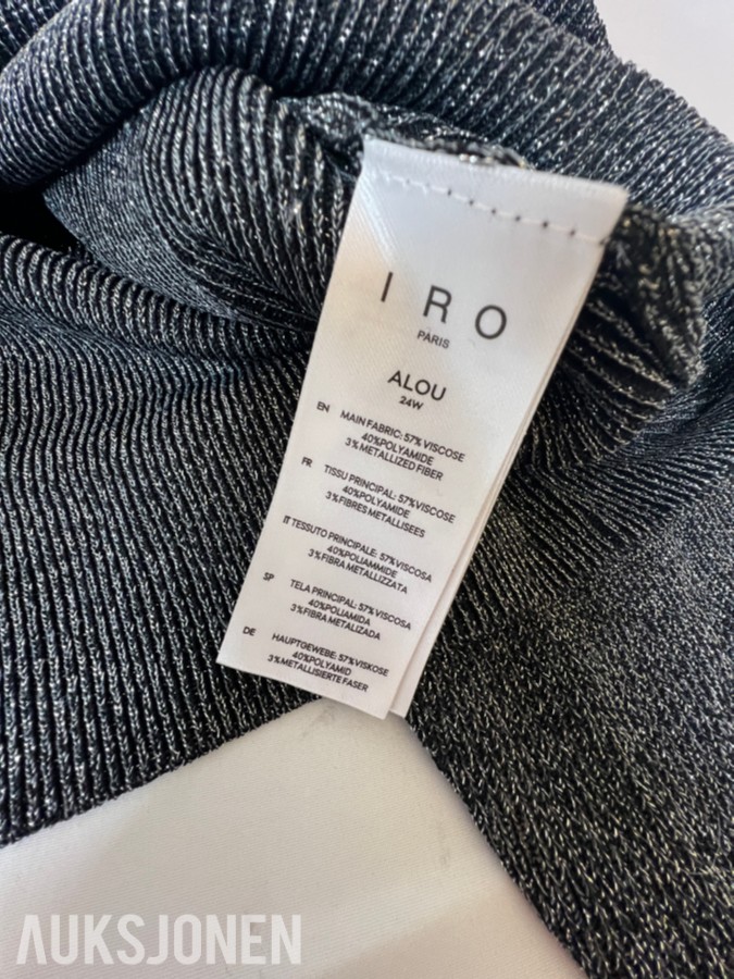 TOLLAUKSJON - IRO Paris Strikkegenser – Black Lurex