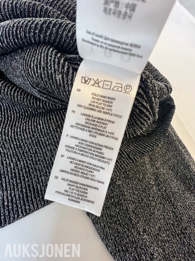 TOLLAUKSJON - IRO Paris Strikkegenser – Black Lurex