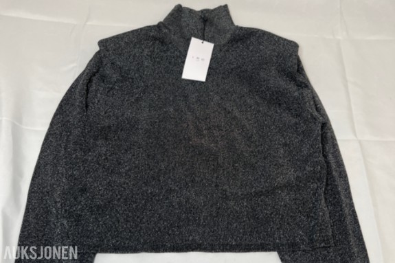 TOLLAUKSJON - IRO Paris Strikkegenser – Black Lurex