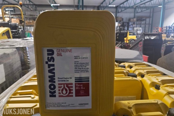 100L Komatsu Genuine Diesel Engine Oil 15W-40 Original motorolje (20L kanne)
